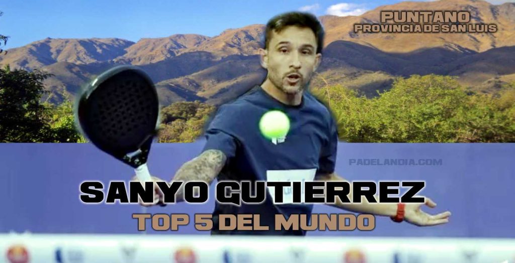 El gran Argentinao SANYO GUTIERREZ jugando padel