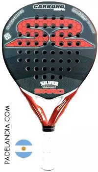 paleta de padel SARO Silver carbón - Recomendada